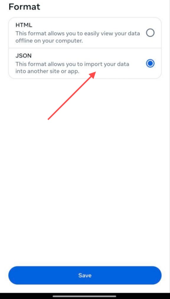 Step 12: Instagram Settings Menu