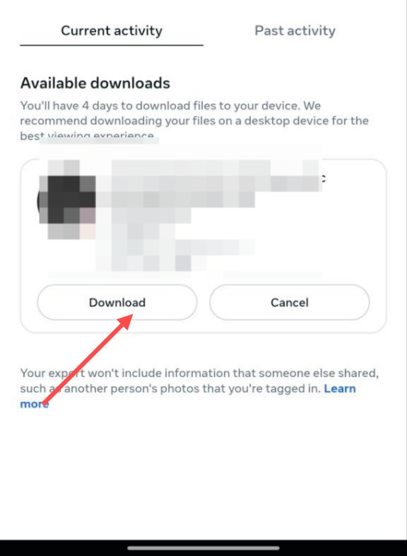 Step 16: Instagram Settings Menu
